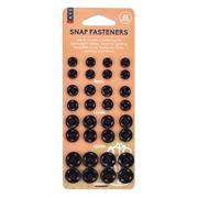 SEW Assorted Black Snap Fasteners
